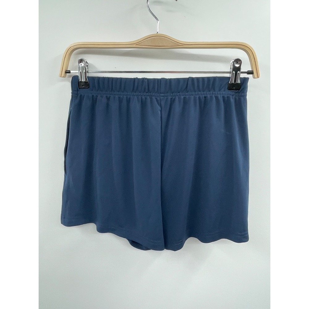 NWT OAK + FORT High Waist Sweat Short Men's XS Navy Blue White Striped Classic - Picture 2 of 11